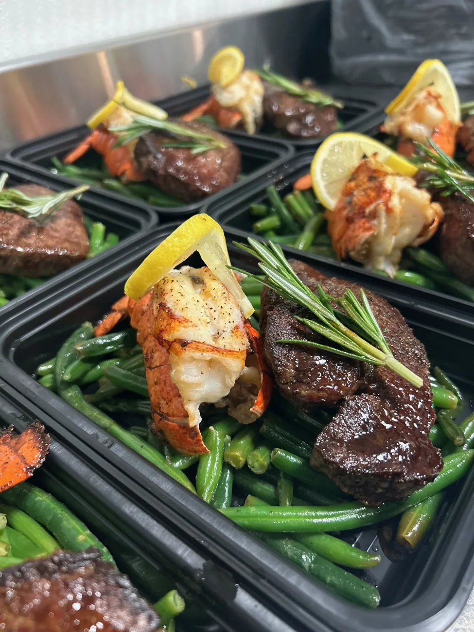 Plated entree by 954 Catering